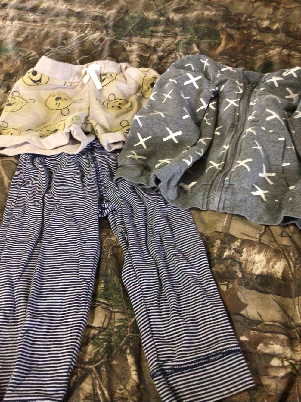 Disney Beige and Navy Striped Toddler 3-Piece Set